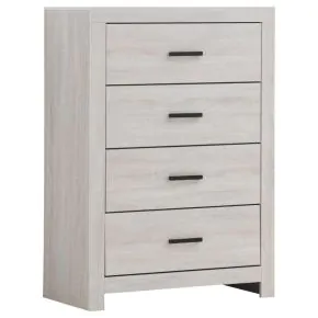 CoasterEveryday 207055 Brantford - 4-Drawer Bedroom Chest - Coastal White