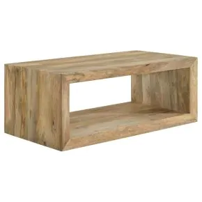 Coaster Fine Furniture 704838 Benton - Rectangular Solid Wood Coffee Table - Natural