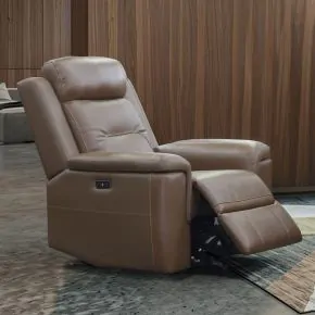 New Classic L4587-13P1-BRN Keldon - Glider Recliner With Power Footrest - Brown