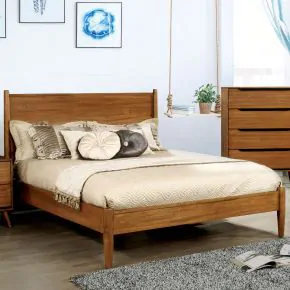 Furniture of America CM7386A-Q-BED Lennart - Queen Bed - Oak