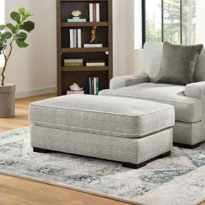 Furniture of America FM64201GY-OT Ardenfold - Ottoman - Gray