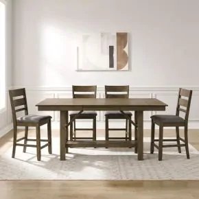 Liberty Furniture 182WT-CD-O5GTS Brook Bay - Optional 5 Piece Gathering Table Set - Sandstone