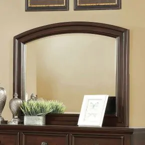 Furniture of America CM7590CH-M Castor - Mirror - Brown Cherry