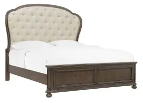 Pulaski Furniture P412-BR-K6 Pulaski Furniture P412-BR-K6 Saddle Creek - California King Upholstered Bed - Timber Brown