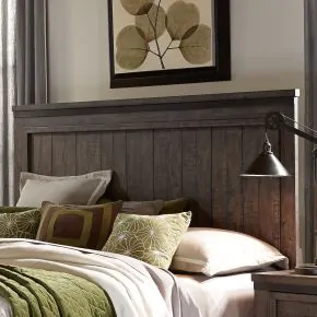 Liberty Furniture 759-BR15 Liberty Furniture 759-BR15 Thornwood Hills - King Panel Headboard - Rock Beaten Brown