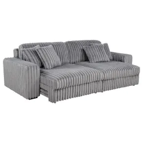 Coaster Fine Furniture 600536PB2 Jacana - RAF Power Sofa Chaise With 2 Piece Pillow, Box 2 of 2 - Gray