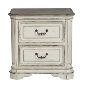 Liberty Furniture 244-BR61 Magnolia Manor - 2 Drawer Nightstand - Antique White