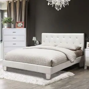 Furniture of America CM7949WH-EK-BED-VN Velen - Eastern King Bed - White