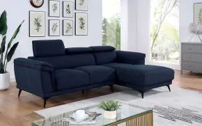 Furniture of America CM6254BL-SECT Napanee - Sectional - Navy