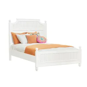 Samuel Lawrence Furniture S920-BR-K1 Savannah - Queen Poster Bed - White Finish - White