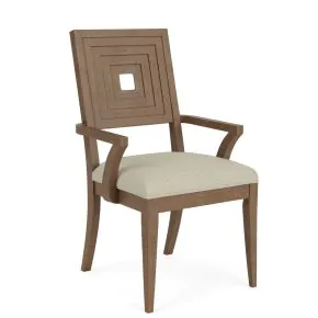 Riverside Furniture 73958 Riverside Furniture 73958 Cascade - Upholstered Wood Back Arm Chair (Set of 2) - Casual Mink