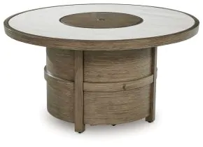 Ashley Furniture P701-776 Rainier Ranch - Round Fire Pit Table - Beige