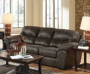 Jackson Furniture Industries 445304-1227/28-3027/28 Grant - Faux Leather Sleeper - Steel