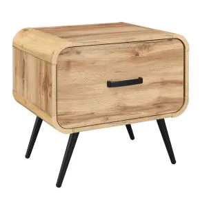 New Classic T3562-20 Rowan - One Drawer End Table/Bedside Table - Natural