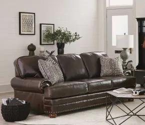 Jackson Furniture Industries 524103-1268/09-3068/09 Roberto - Leather Sofa - Cocoa
