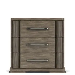 Riverside Furniture 87169 Sariel - 3 Drawer Nightstand - Dark Brown