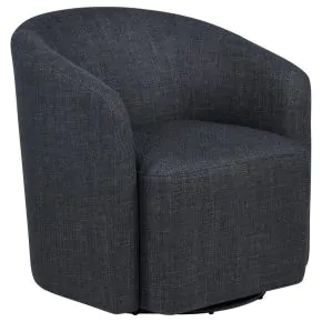Coaster Fine Furniture 903223 Mossbrook - Fabric Upholstered Swivel Accent Chair - Anthracite