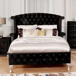 Furniture of America CM7150BK-EK-BED Alzire - Eastern King Bed - Black