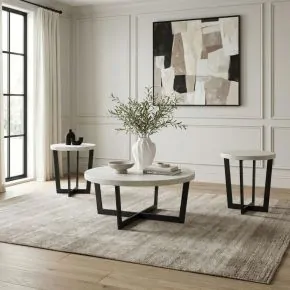 Liberty Furniture 504-OT-3PCS Pierce - 3 Piece Set (Cocktail Table And 2 End Tables) - Black