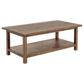 Coaster Fine Furniture 710548 Payne - Wood Coffee Table With Shelf - Distressed Brown