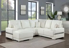 Furniture of America CM6410WH-SECT Althea - Sectional - White