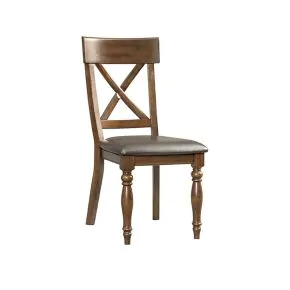 Intercon KG-CH-735C-RAI-RTA Kingston - X-Back Chair - Raisin