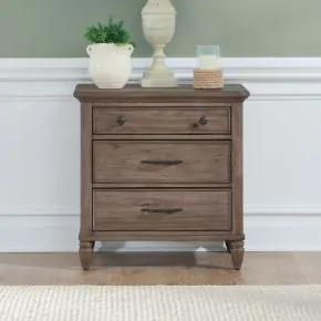 Liberty Furniture 866-BR61 Hickory Grove - Nightstand With Charging Station - Heirloom Brown