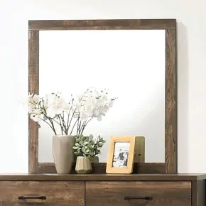 Furniture of America CM7319WN-M Duckworth - Mirror - Light Walnut