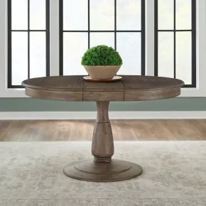 Liberty Furniture 866-DR-PDS Hickory Grove - Pedestal Table Set - Heirloom Brown