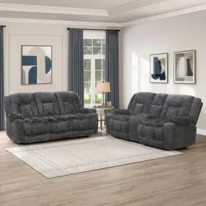 New Classic 20-U5829-2PM Stanwick - 2 Piece Power P1 Sofa/Loveseat - Gray