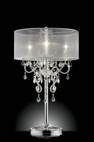 Furniture of America L9720T Rigel - Table Lamp - Silver