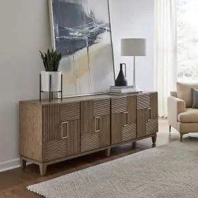 Liberty Furniture 302-TV82 Serenity - 82" Accent TV Console - Burnished Beige