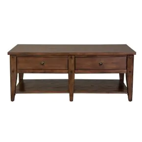 Liberty Furniture 210-OT1010 Liberty Furniture 210-OT1010 Lake House - Cocktail Table - Rustic Brown