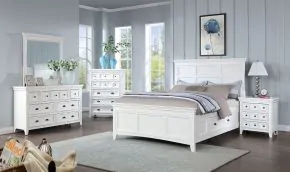 Furniture of America CM7413WH-F-BED Castile - Full Bed - White