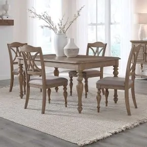 Liberty Furniture 607N-CD-5RLS Liberty Furniture 607N-CD-5RLS Summer House - 5 Piece Rectangular Table Set - Sand Dune