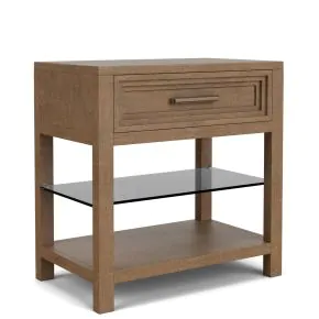 Riverside Furniture 73968 Riverside Furniture 73968 Cascade - 1 Drawer Nightstand - Casual Mink