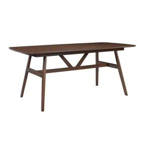 New Classic 40-D2749-T Miller - 78" Complete Dining Table - Dark Brown
