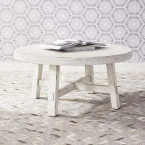 Liberty Furniture 406W-OT1013 Liberty Furniture 406W-OT1013 Modern Farmhouse - Splay Leg Round Cocktail - White