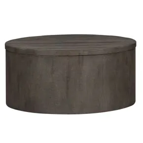 Liberty Furniture 406-OT1011 Modern Farmhouse - Drum Cocktail Table - Dusty Charcoal