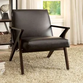 Furniture of America CM-AC6265BR Margaux - Accent Chair - Dark Brown