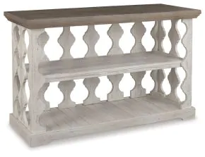 Ashley Furniture T814-5 Havalance - Console Sofa Table - Gray / White