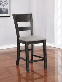 Furniture of America CM3445PC-2PK Sania - Counter Height Side Chair (Set of 2) - Antique Black