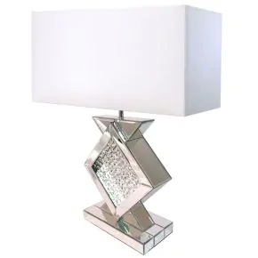 Furniture of America L74017 Desma - Table Lamp - Champagne / White