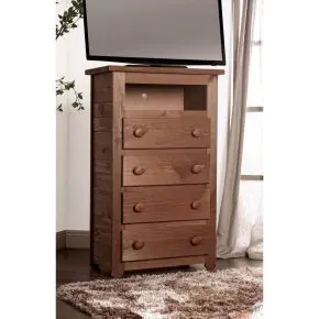 Furniture of America AM7000TV Lea - Media Chest - Mahogany