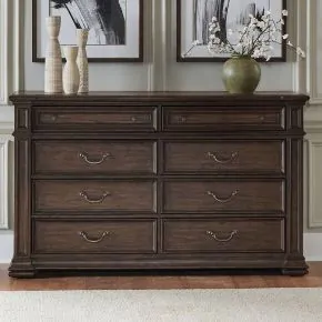 Liberty Furniture 765-BR31 Provence Park - 8 Drawer Dresser - Chateau Brown