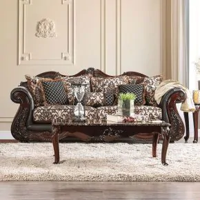Furniture of America SM6405-SF Jamael - Sofa - Brown / Espresso