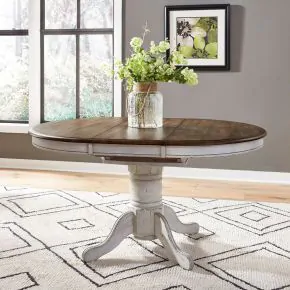 Liberty Furniture 186W-CD-GTS Liberty Furniture 186W-CD-GTS Carolina Crossing - Gathering Table - White / Antique Honey