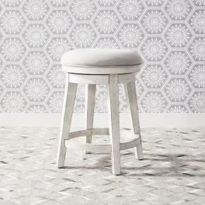 Liberty Furniture 406W-OT9003 Liberty Furniture 406W-OT9003 Modern Farmhouse - Console Swivel Stool - White