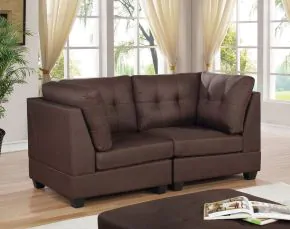 Furniture of America CM6957BR-LV-PK Pencoed - Loveseat - Brown