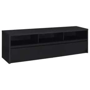 Coaster Fine Furniture 705803 Rutland - 78" 3-Drawer TV Stand Media Console - Black